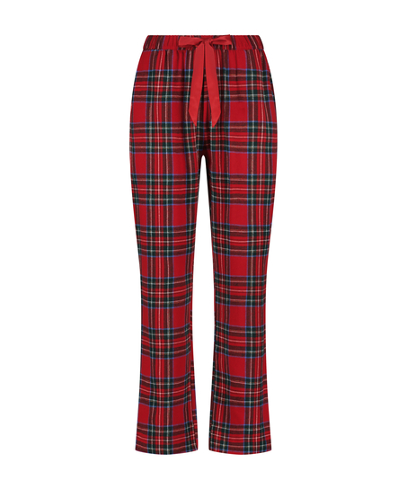 Pyjamahose aus Flanell, Rot
