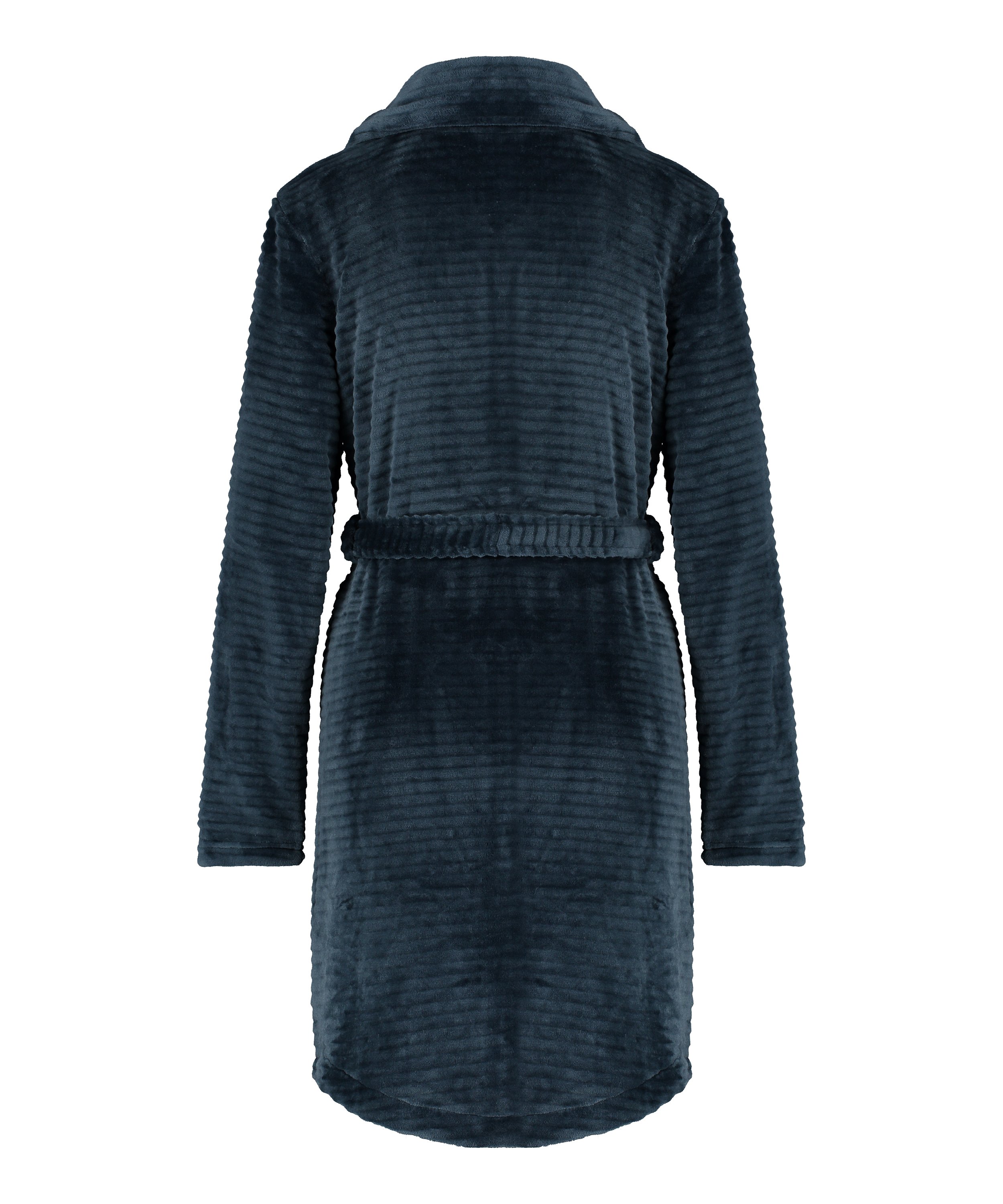 Bademantel Zip Fleece, Blau, main