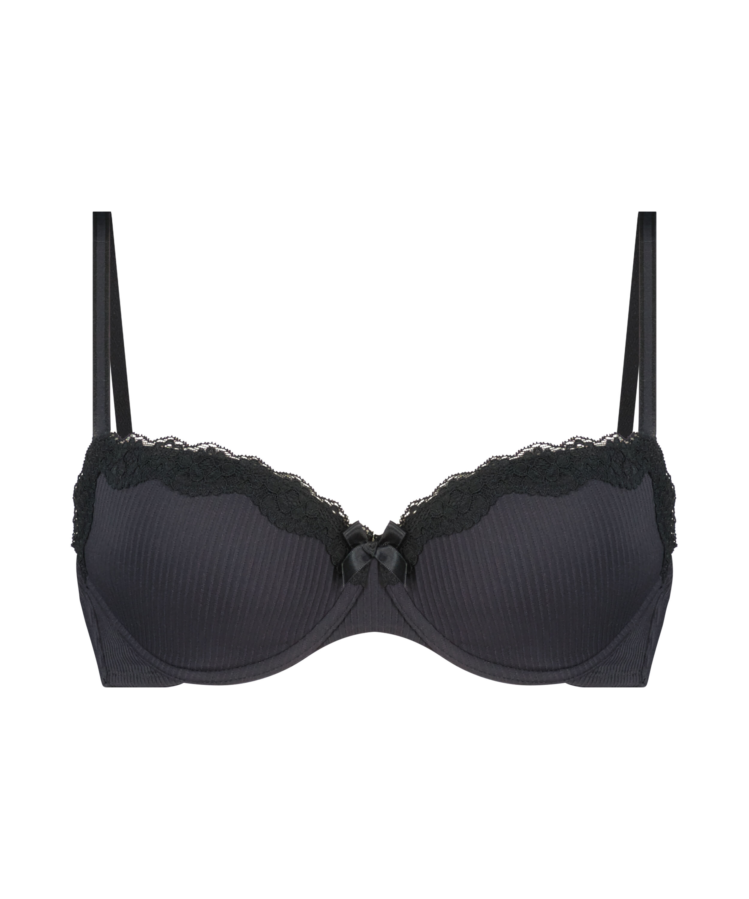 Soutien-gorge &agrave; armatures rembourr&eacute; Lola, Noir