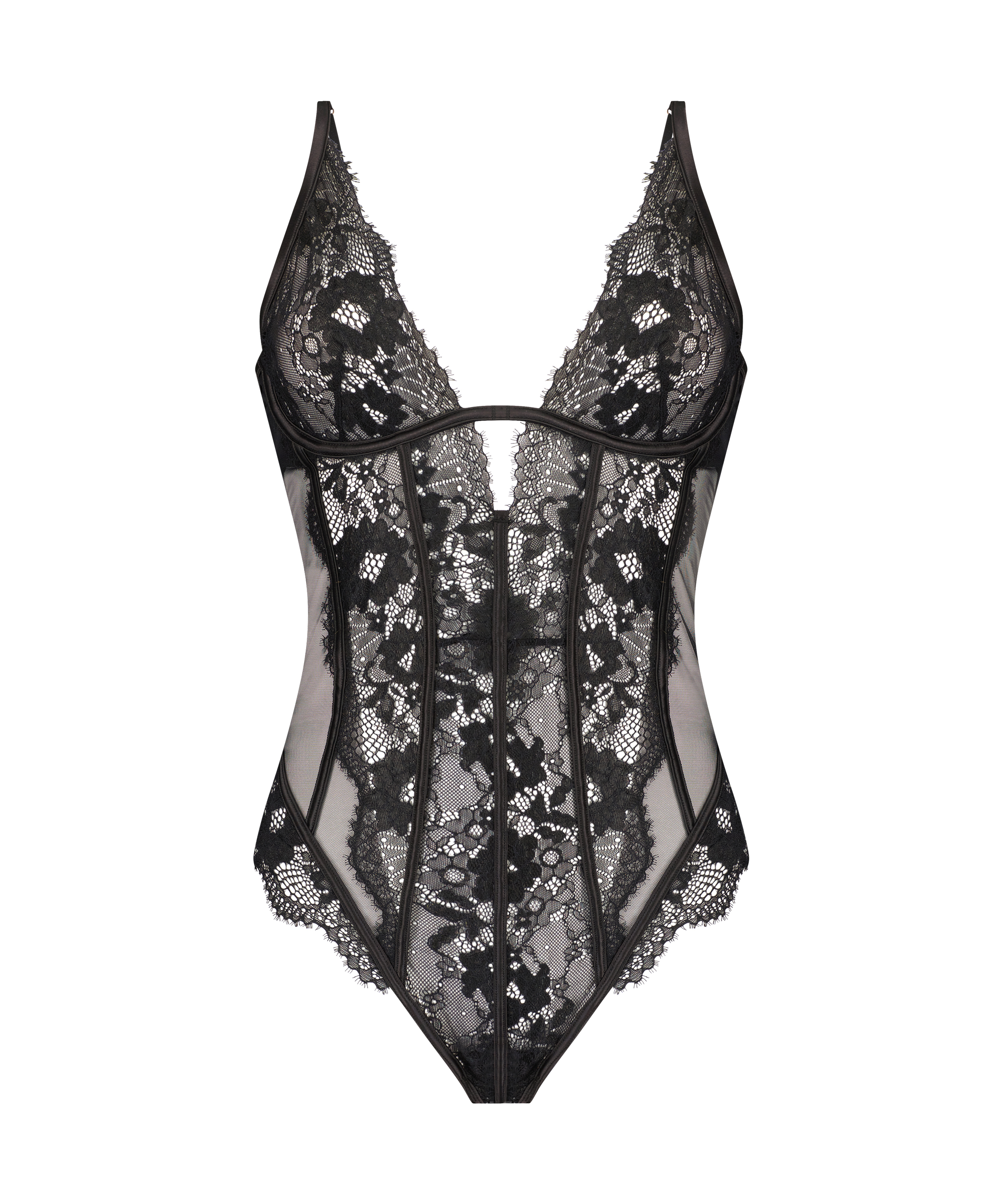 Body mit B&uuml;gel Gabrielle, Schwarz, main