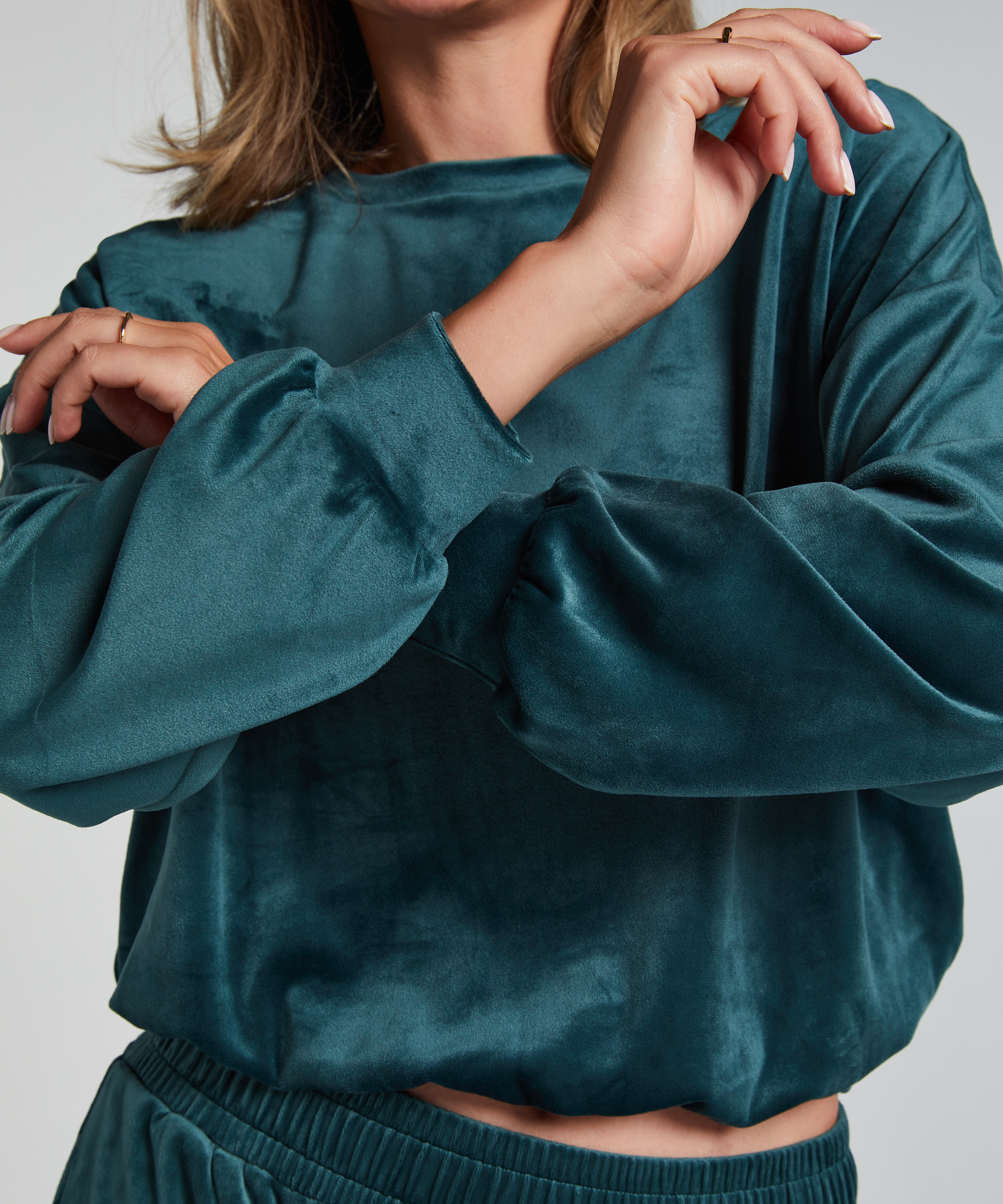 Velours Top, Gr&uuml;n, main