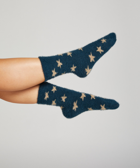 Socken flauschig, Rose