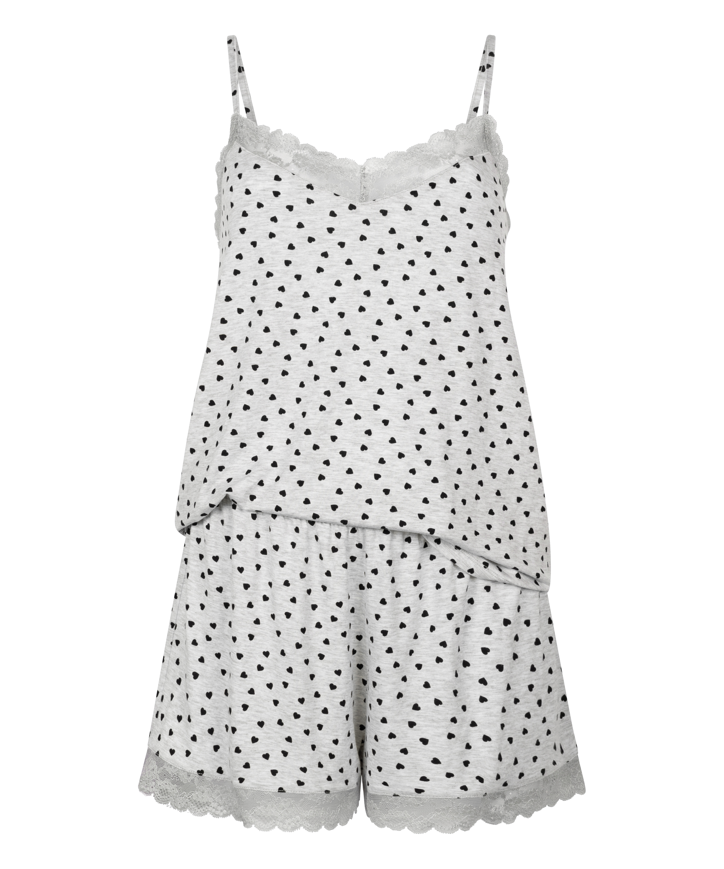 Kurzes Pyjama-Set Cami, Grau, main