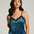 Cami Velours Lace, Blau