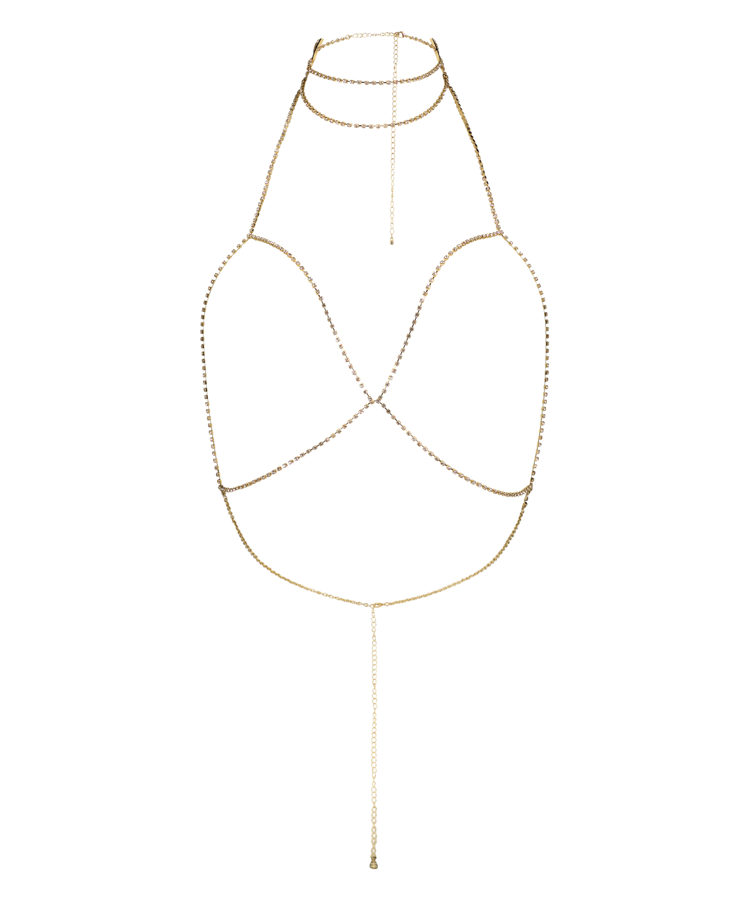 Body Chain Harnisch, Gelb, main