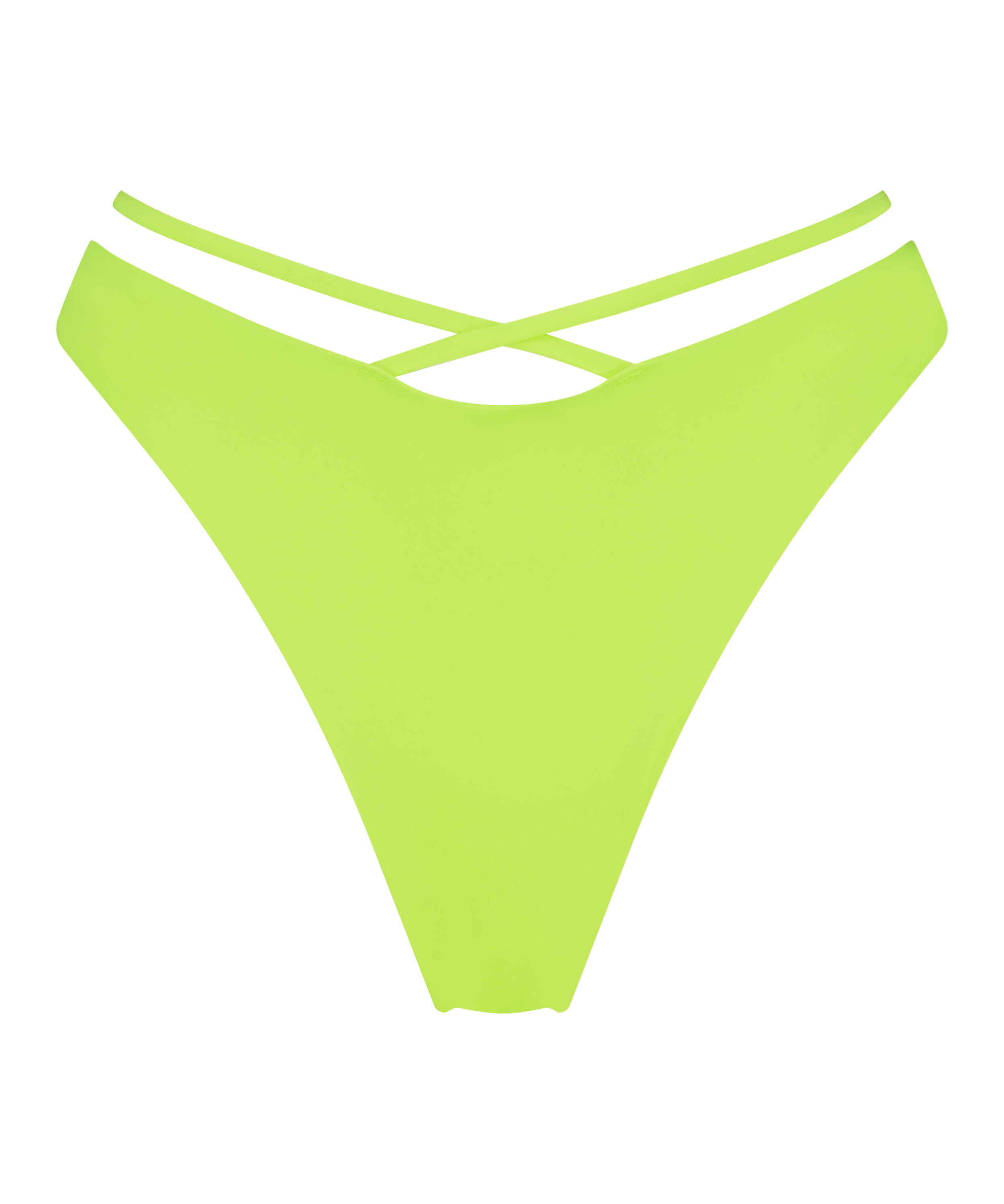 Hoch ausgeschnittener Bikini-Slip Glow, Gelb, main