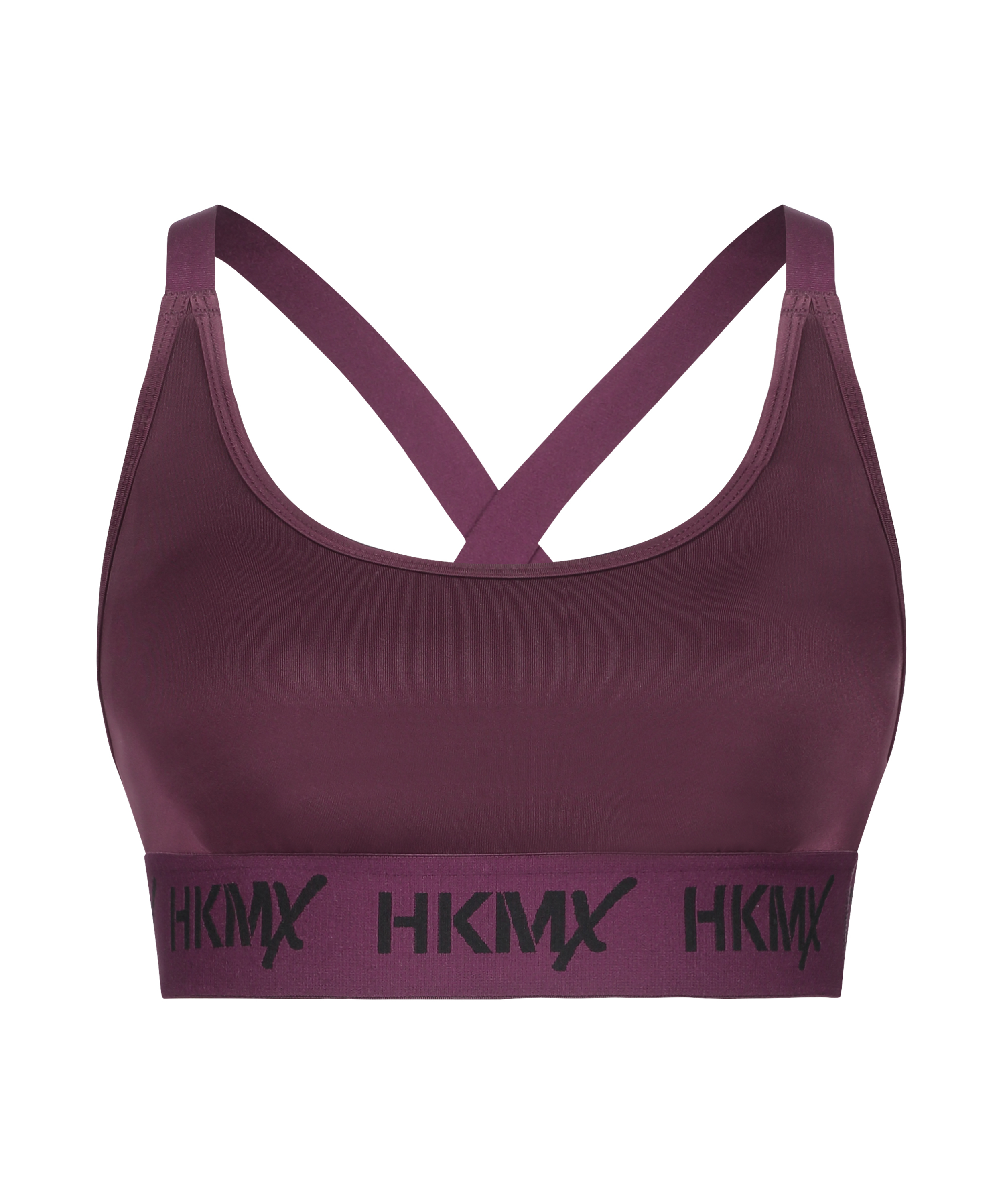 HKMX Sport-BH The Crop Logo Level 1, Lila, main
