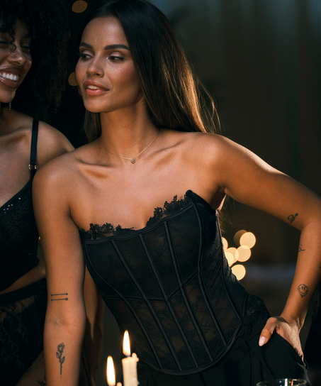 Bustier Julia , Schwarz