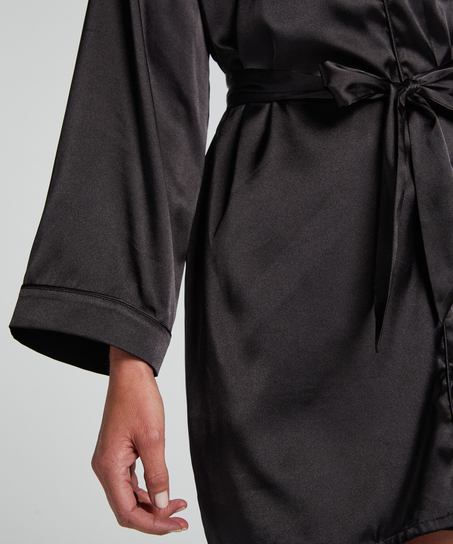 Kimono Satin, Schwarz