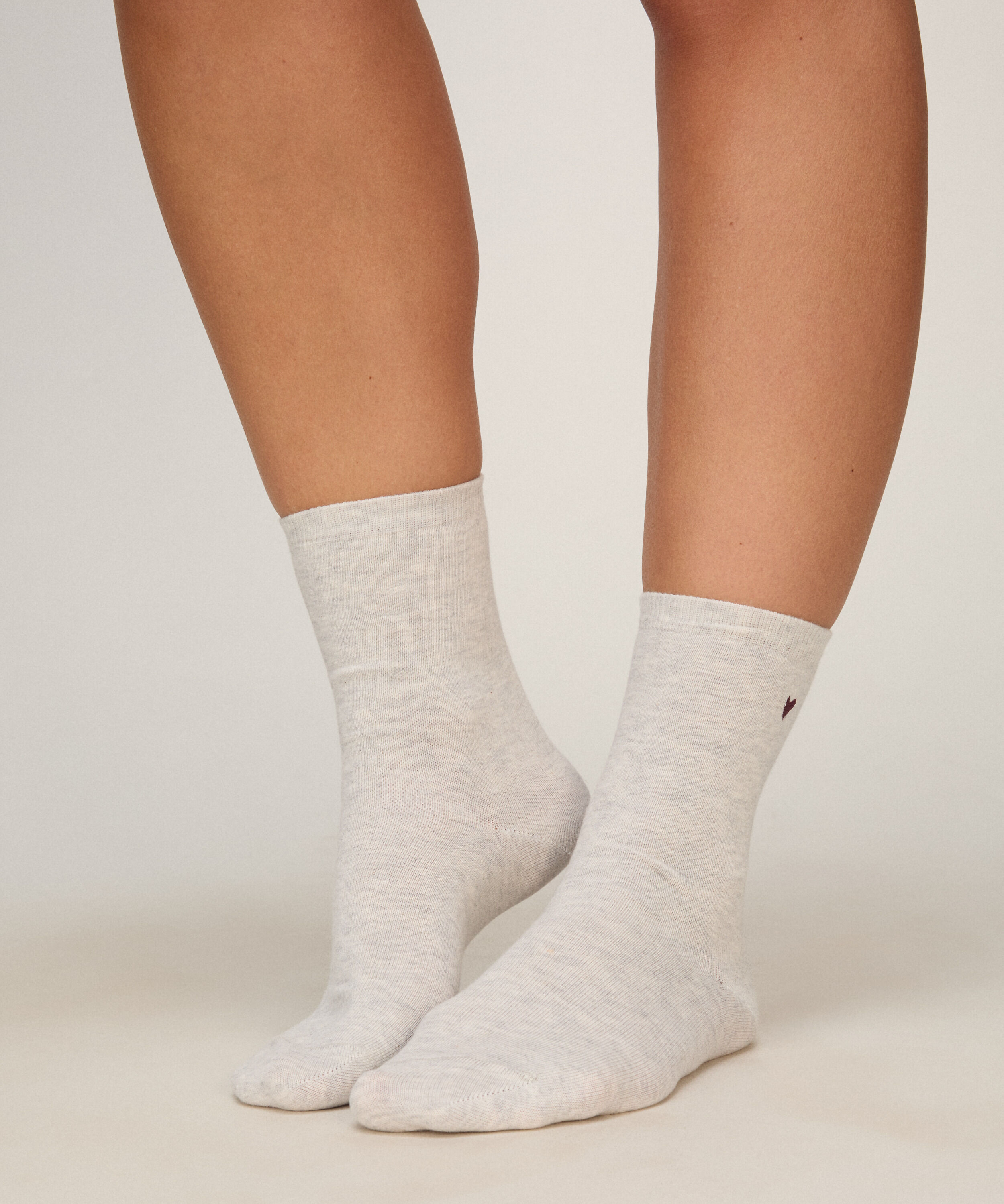 Chaussettes 3 Pair Cotton, Blanc