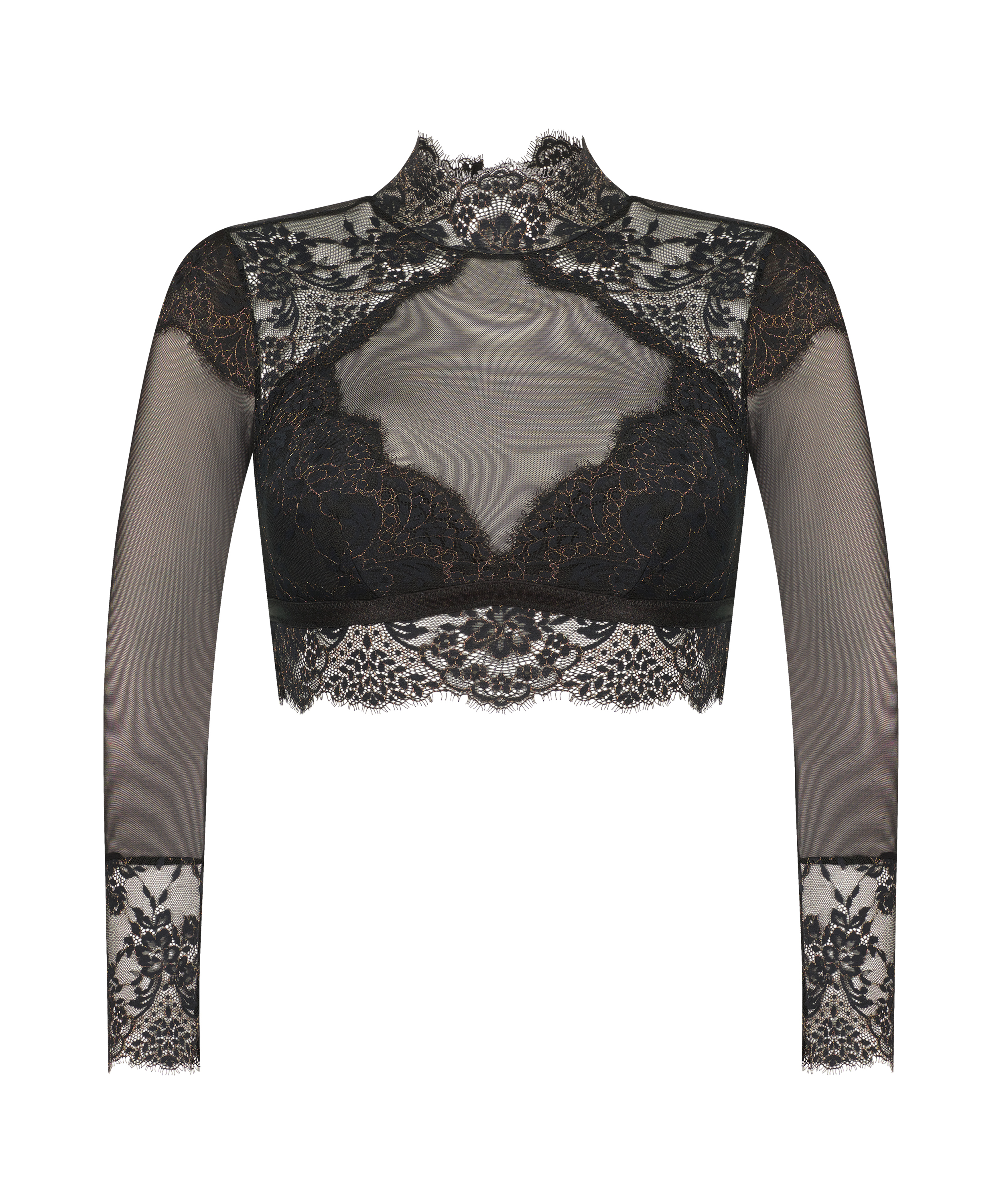 Brassière à manches longues Cynthia, Noir, main