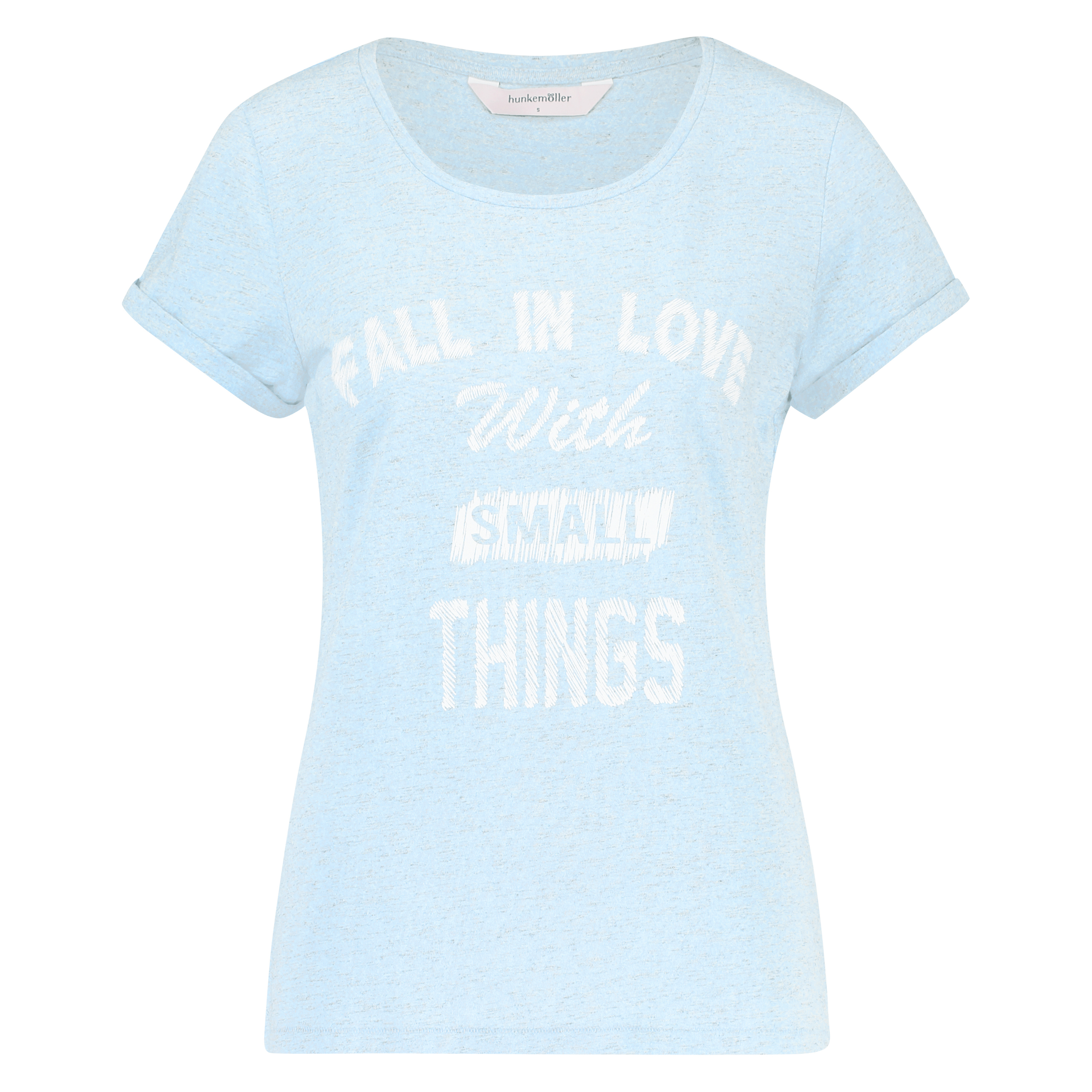 Top SS Chest Print, Bleu, main