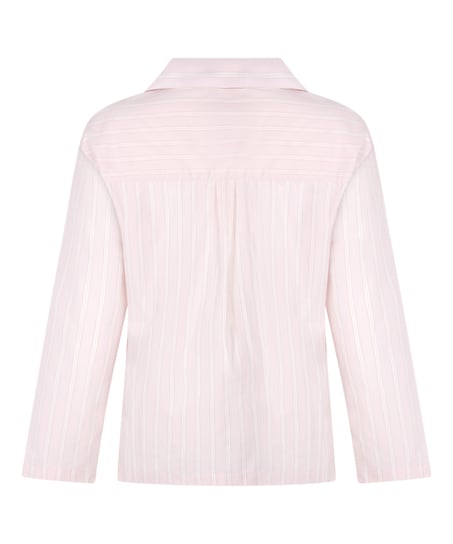 Pyjama-Top Baumwolle Poplin, Rose