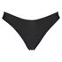 Hoch ausgeschnittener Bikini-Slip Haze, Schwarz