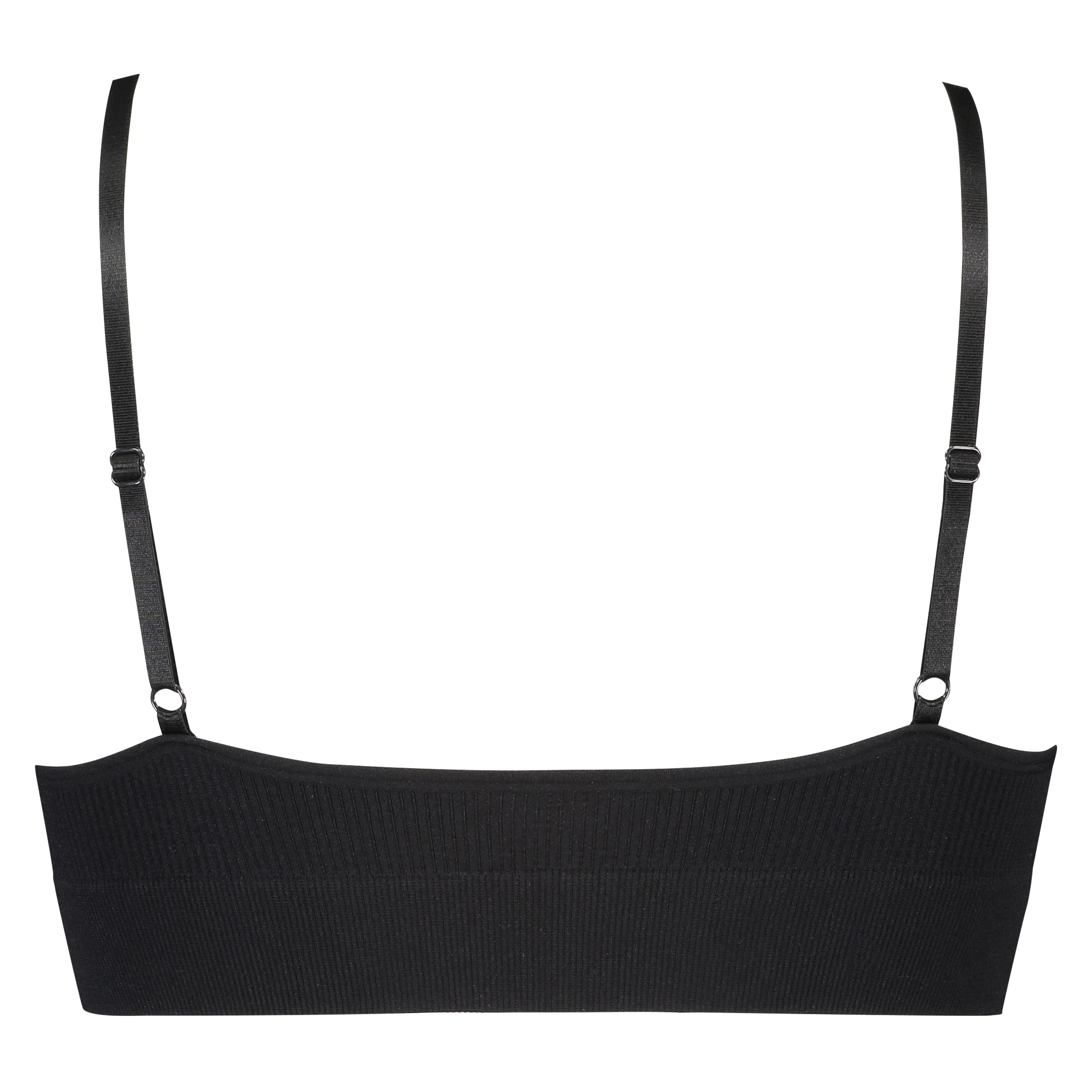 Brassière sans couture, Noir, main