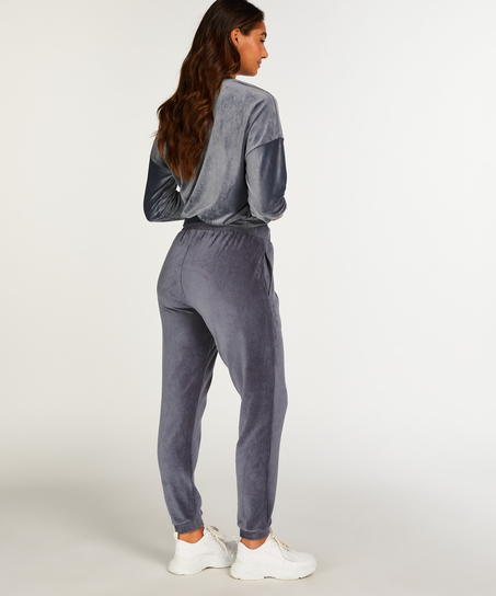 Pantalon de jogging Velours Rib, Bleu