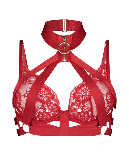 Soutien-gorge bustier non-rembourré à armatures Clementine, Rouge