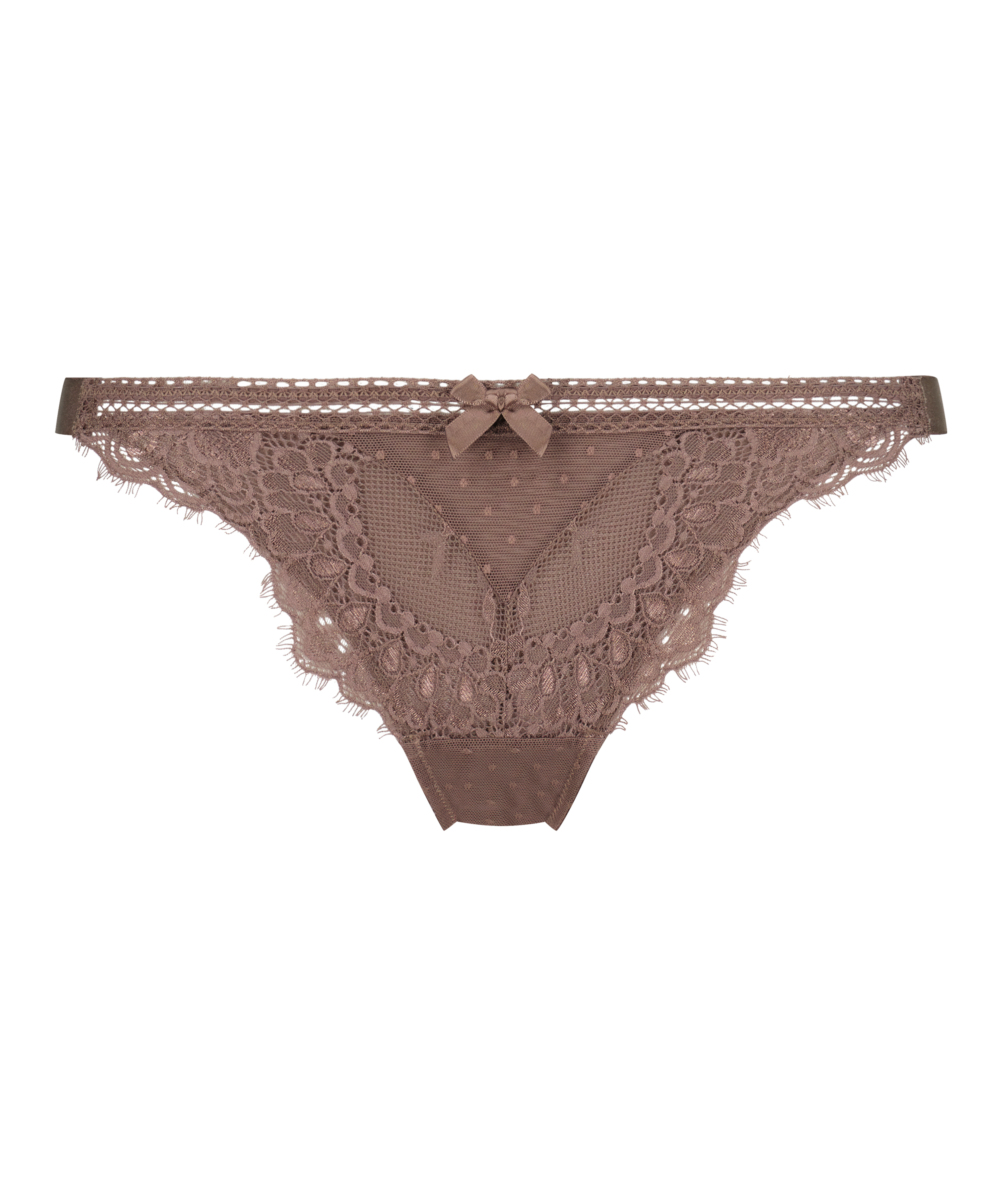 High-Waist-String Bessie, Braun, main