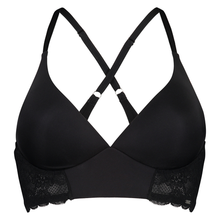 Vorgeformter BH ohne Bügel Hope Lace, Schwarz