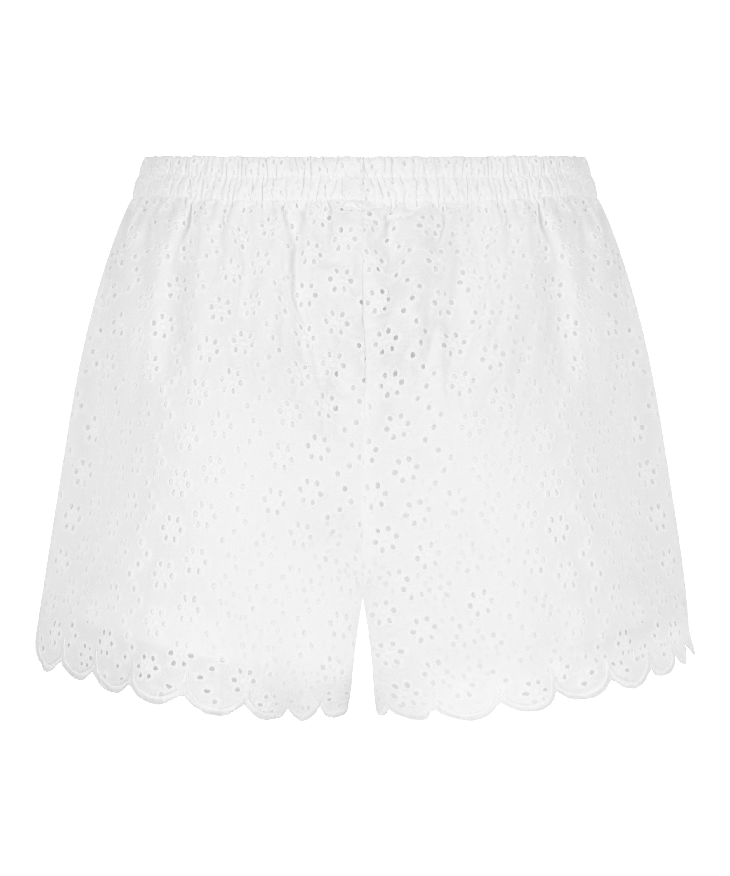 Shorts Broiderie Anglaise, Weiß, main