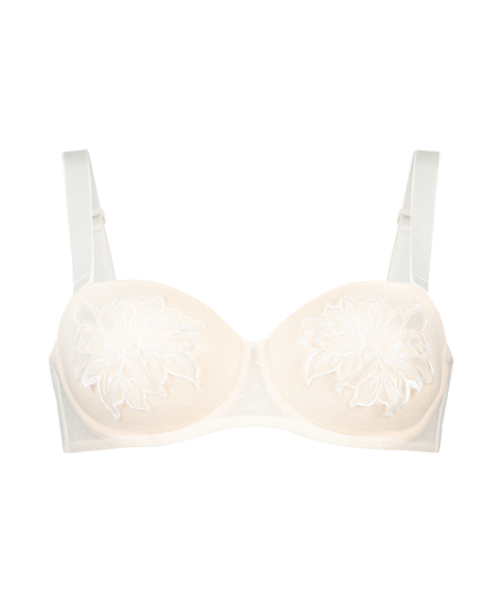 Soutien-gorge à armatures préformé sans bretelles Amelia, Blanc