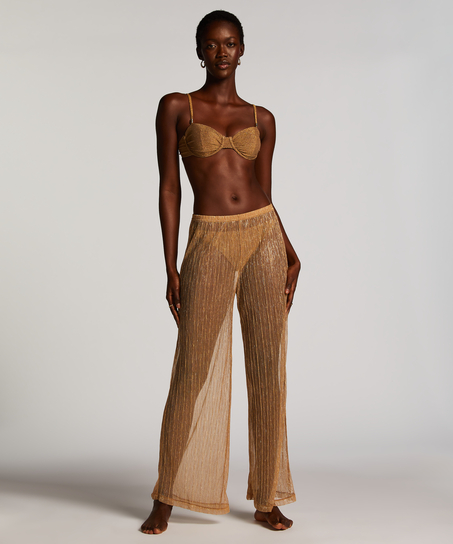 Schimmernde Strandhosen Goldie, Gelb