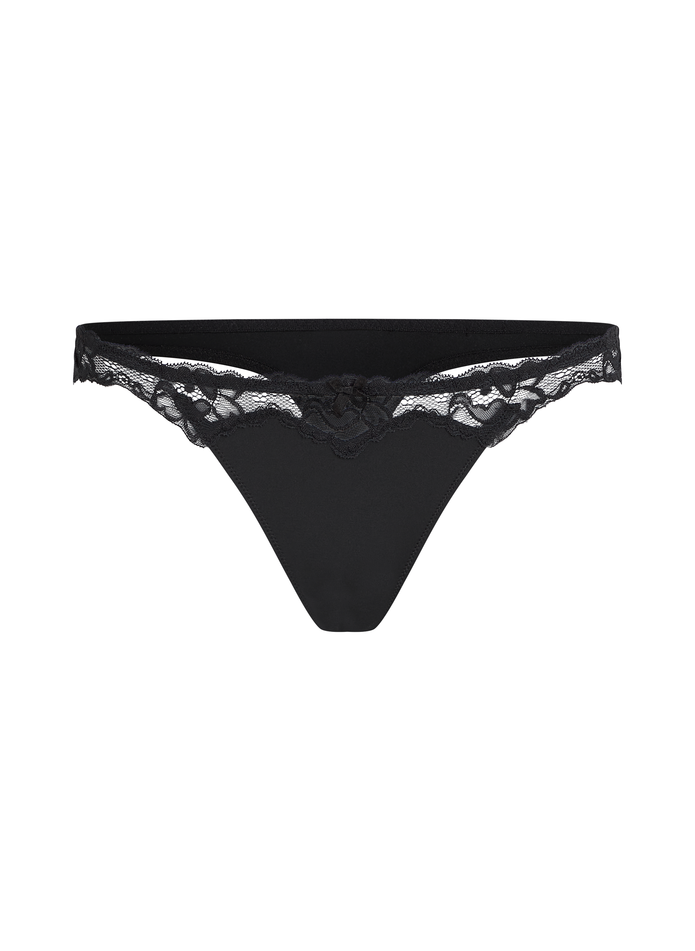 String mit Spitze Secret Lace, Schwarz, main