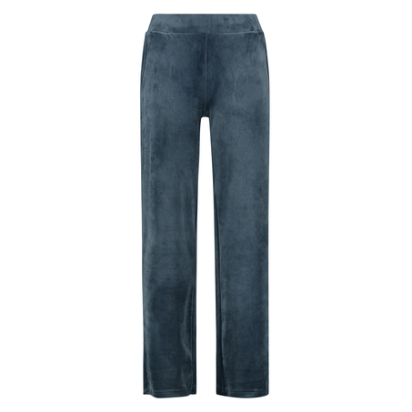 Pantalon de pyjama Velours, Bleu