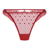 Cordelie String mit hohem Beinausschnitt, Rot