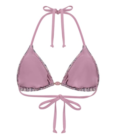 Haut de bikini triangle Cali, Rose