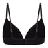 Triangel Bralette Smooth, Schwarz