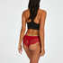 Slip br&eacute;silien short Selena, Rouge