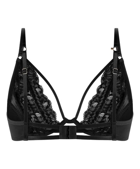 Unwattierter B&uuml;gel-BH Cinnamon, Schwarz