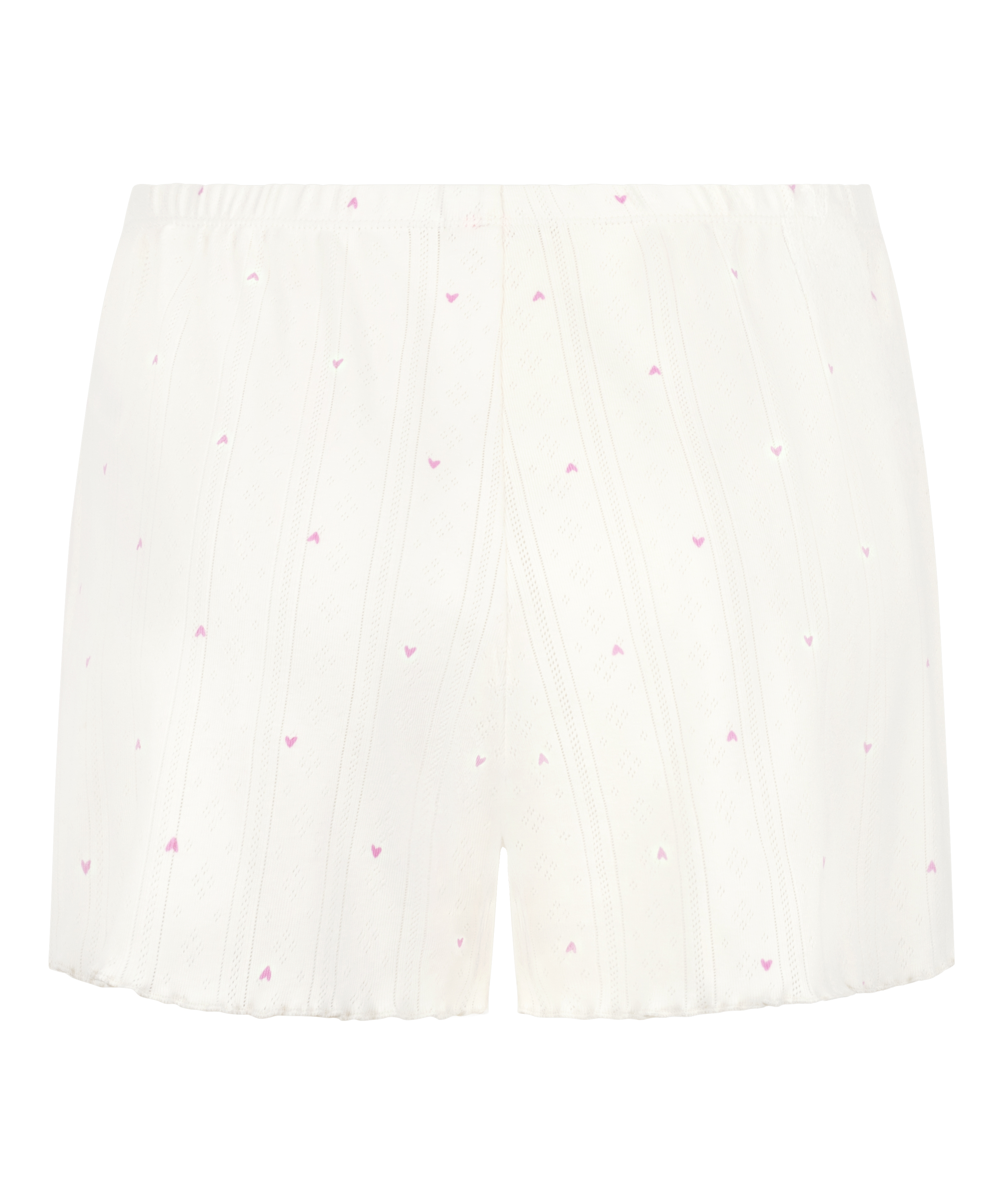 Pointelle-Shorts, Weiß, main