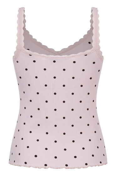 Hunkemöller Singlet Rib Jersey Lace Pink