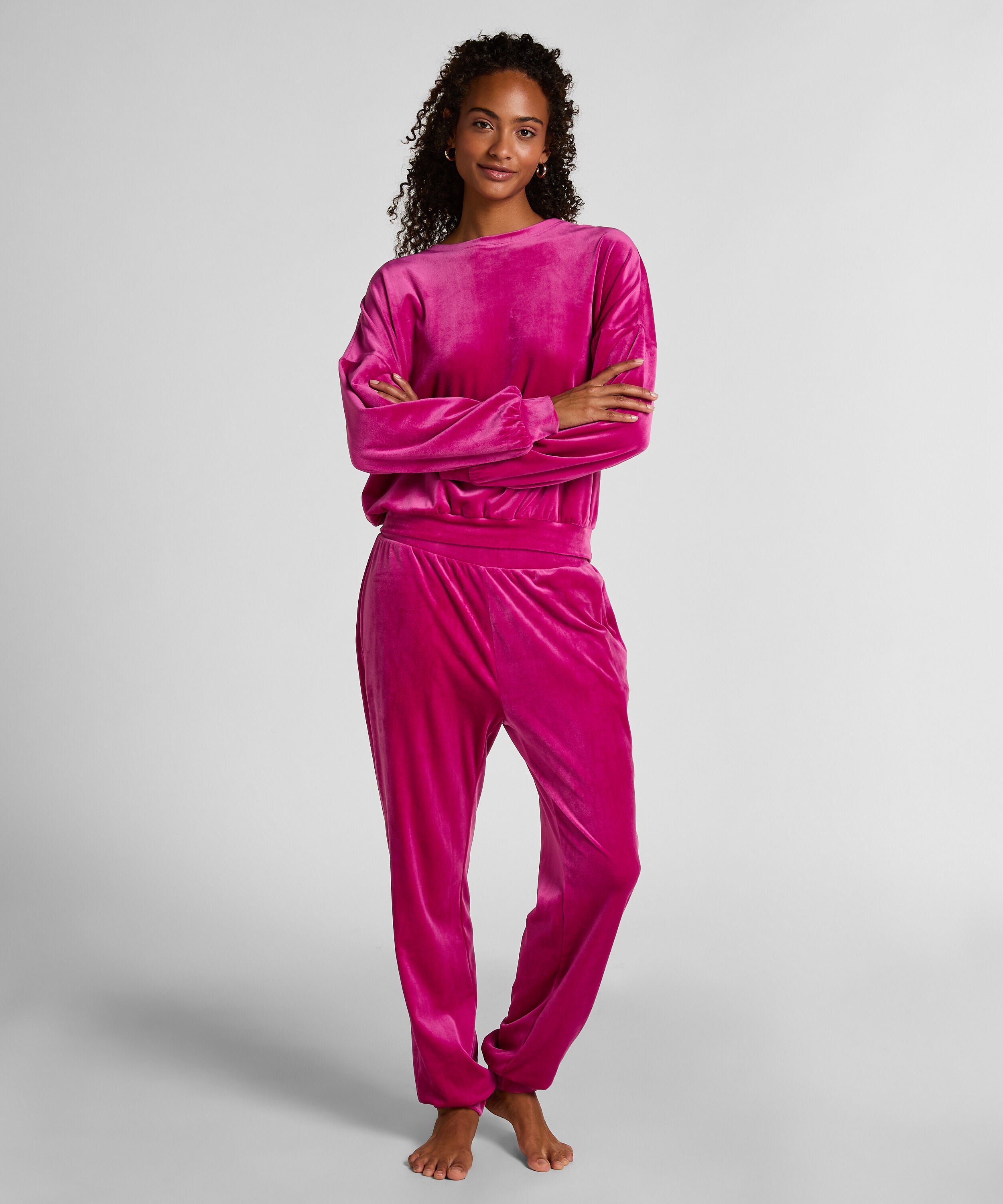 Jogginghose Velours, Rose