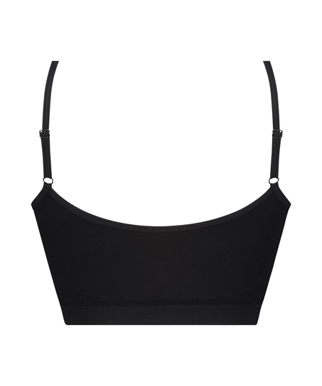 ﻿Strappy Bralette, Schwarz