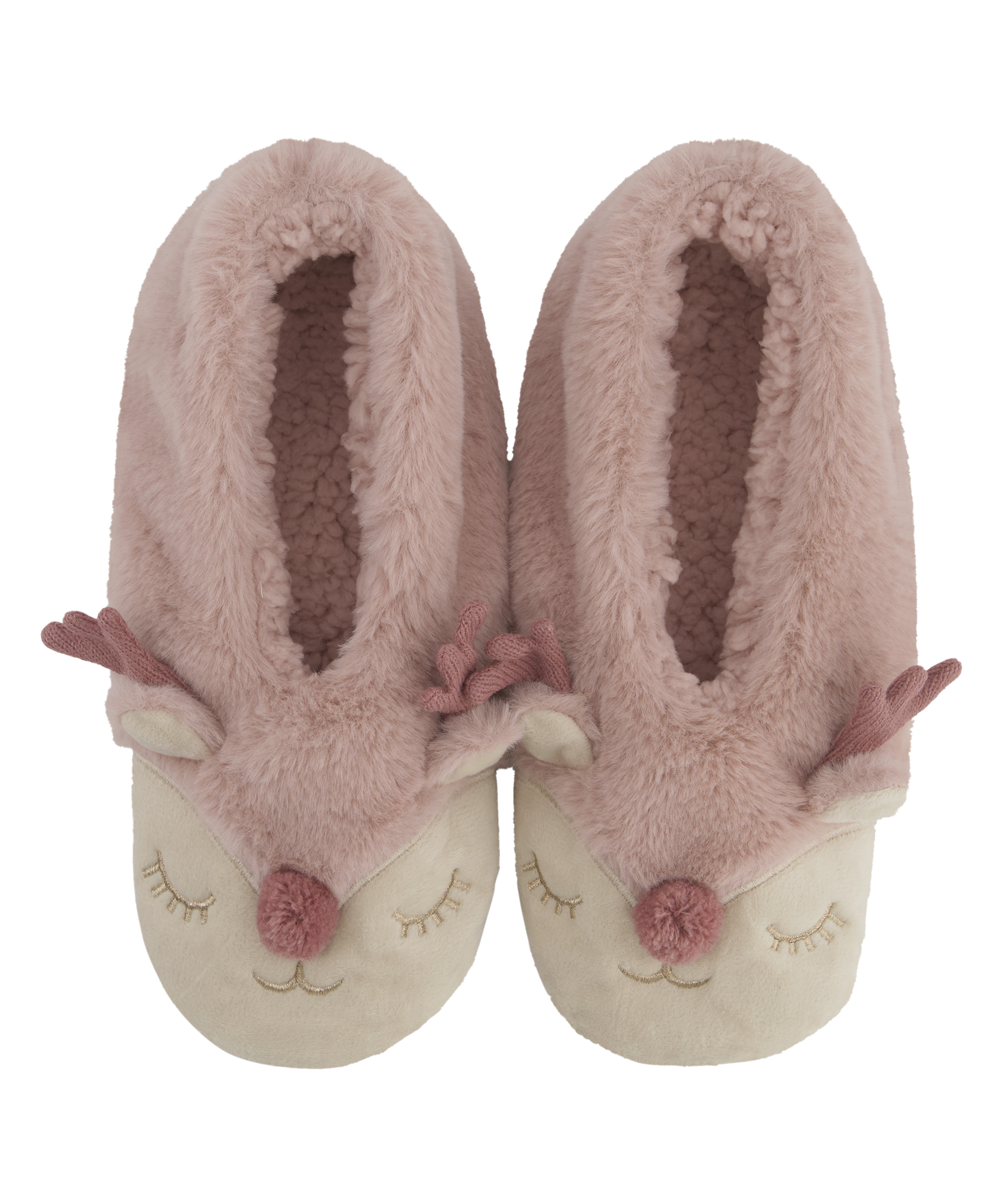 Ballerines Cosy Animal, Rose, main