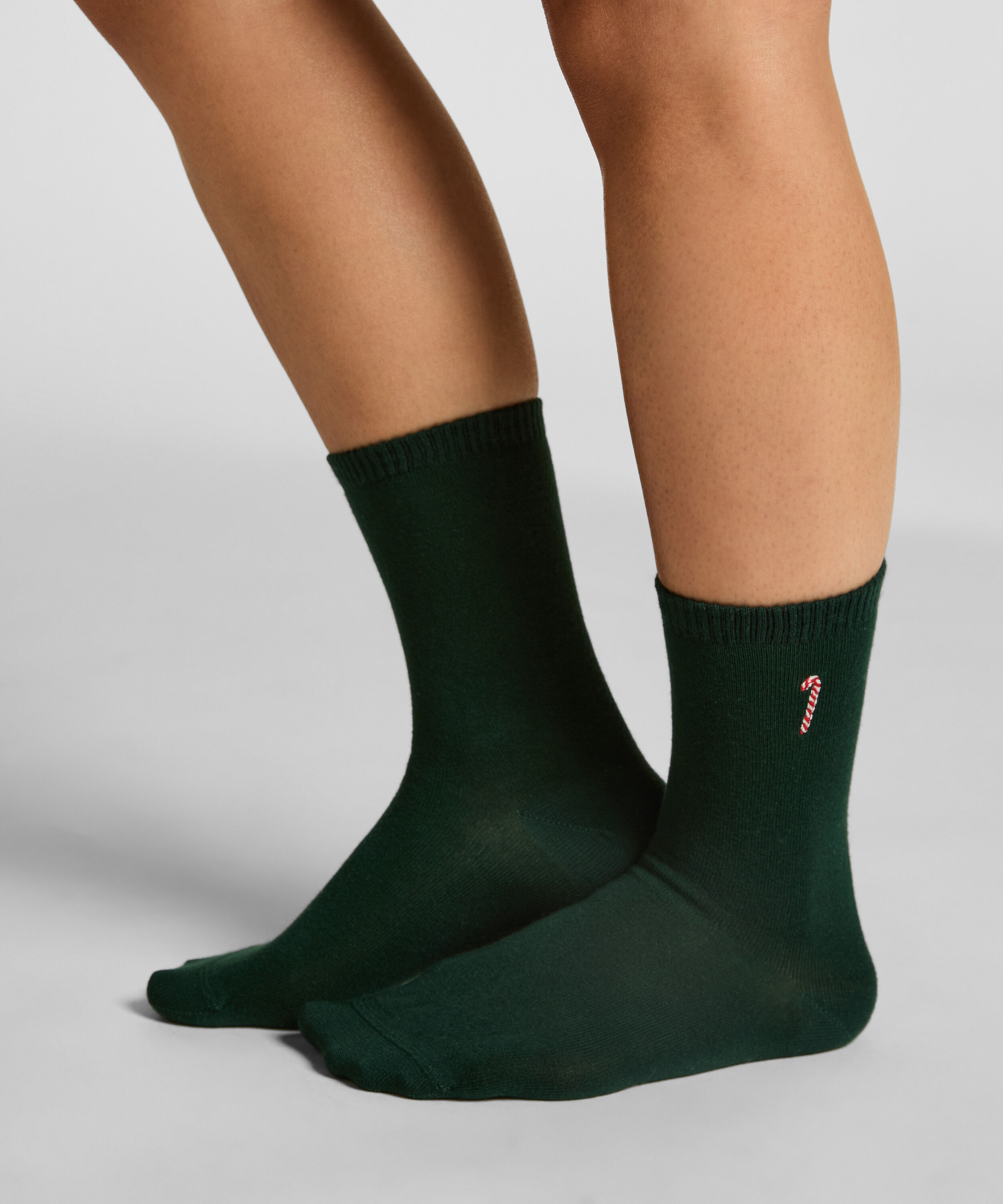 Chaussettes courtes en modal, Vert