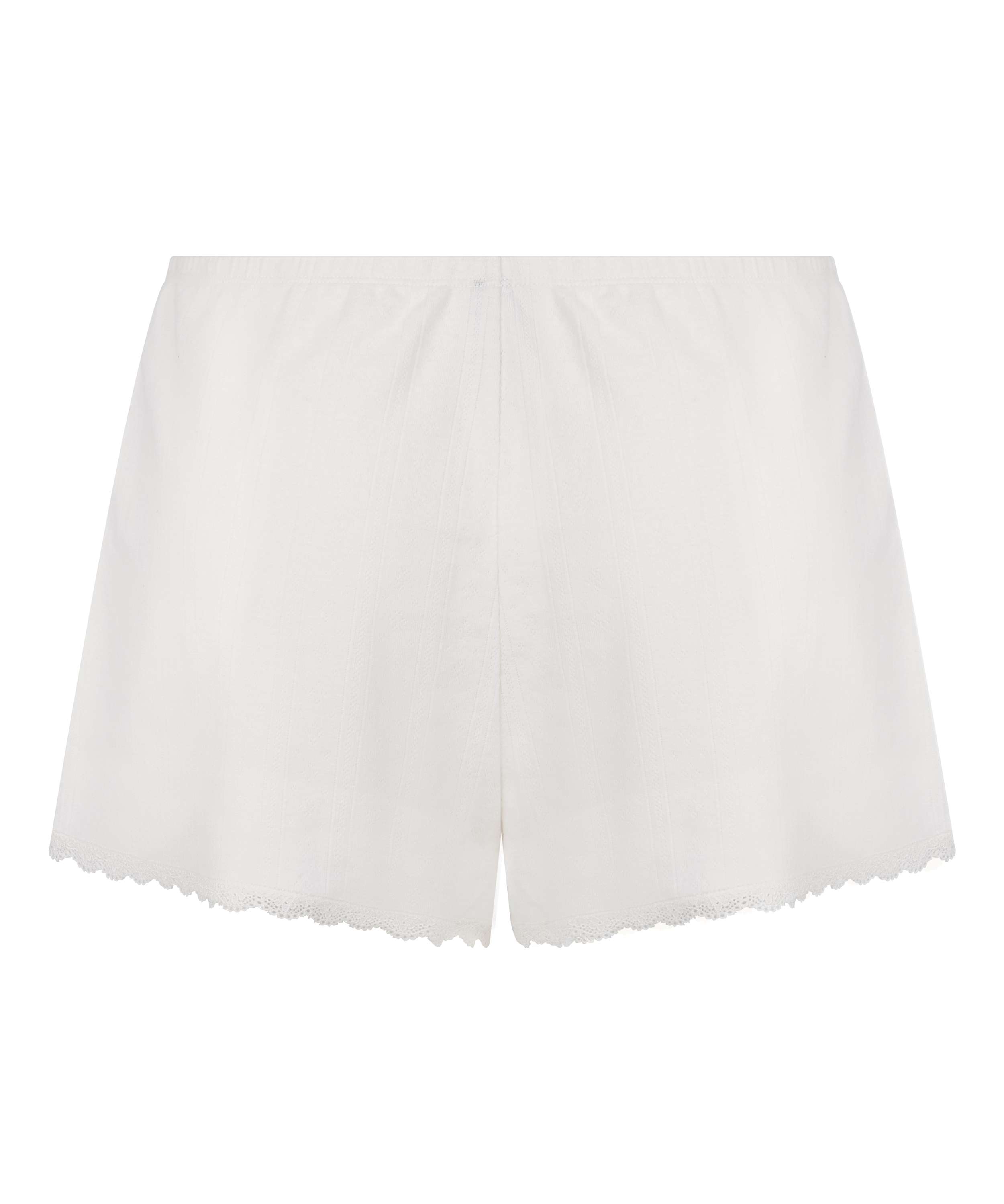 Pointelle-Shorts, Weiß, main