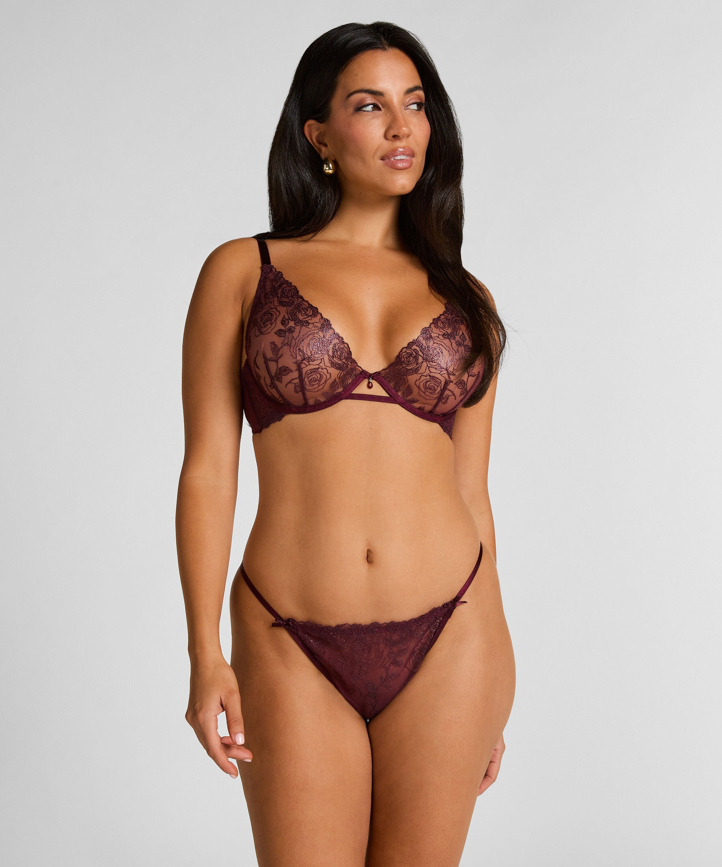 String taille haute Hollie, Violet