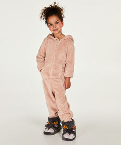 Fleece Onesie Kids, Grau
