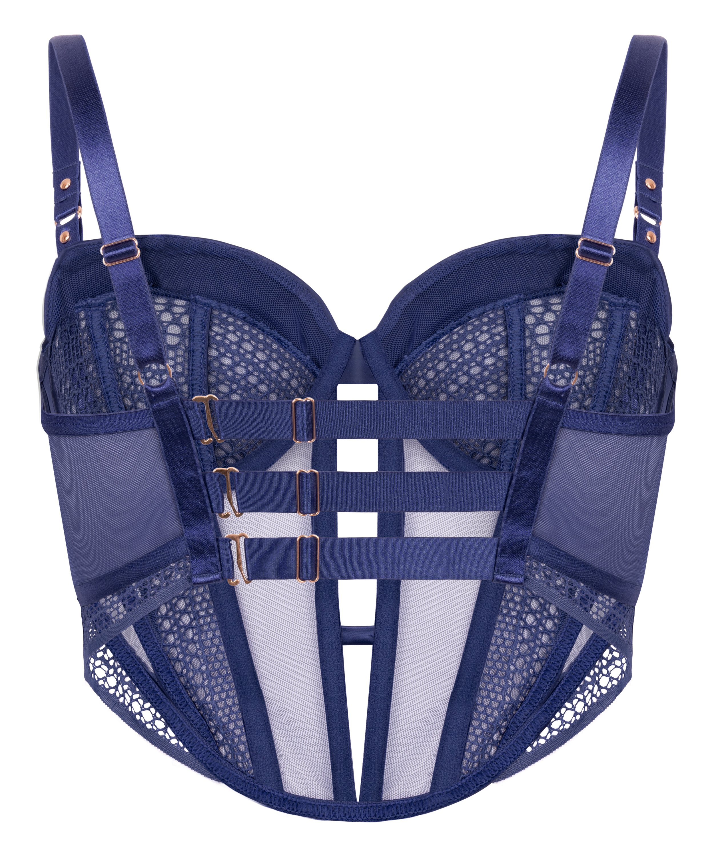 Soutien-gorge longline à armatures non rembourré Missy, Bleu, main