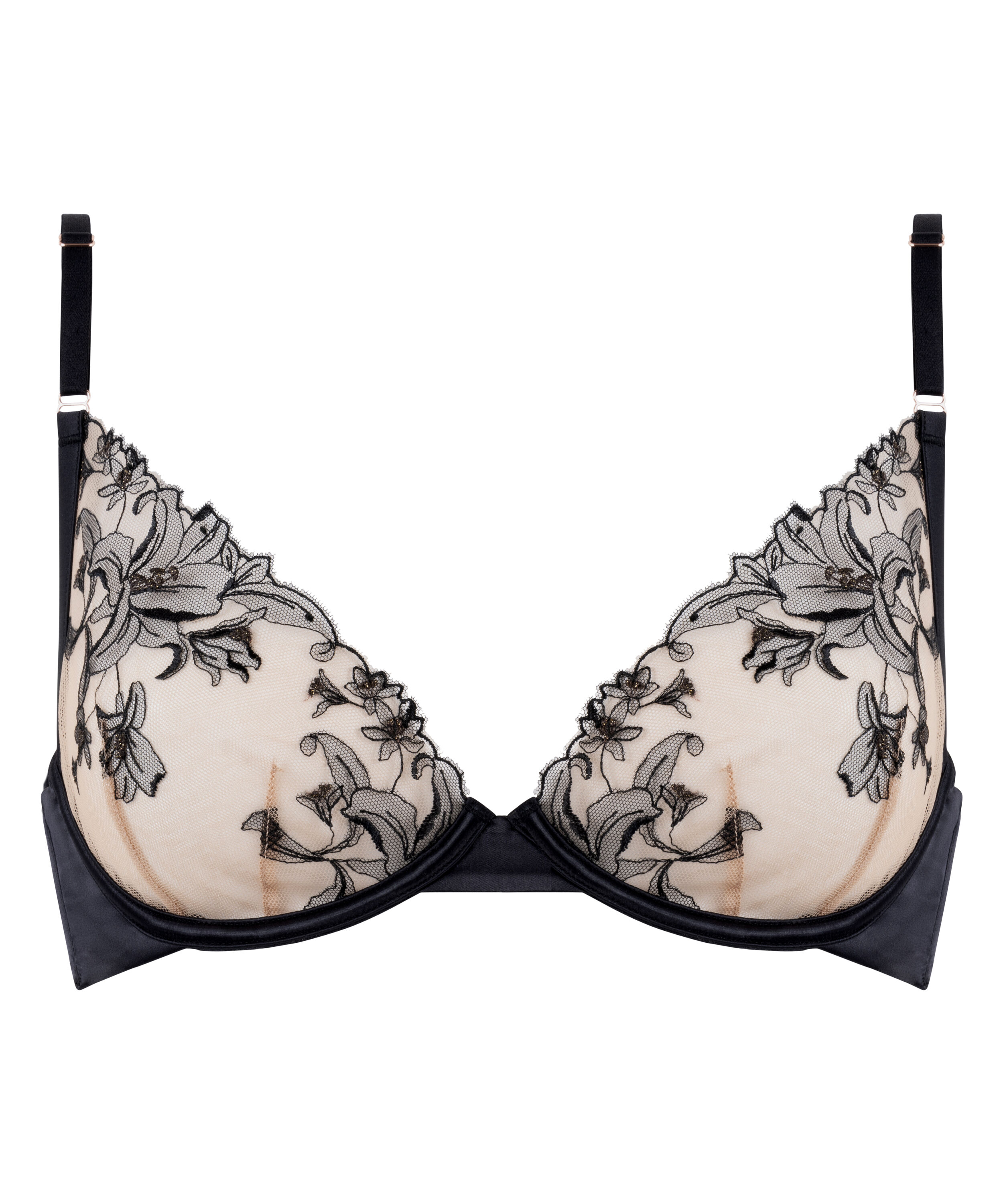 Unwattierter B&uuml;gel-BH Anouk, Schwarz