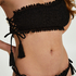 Bikini-Croptop Crochet, Schwarz