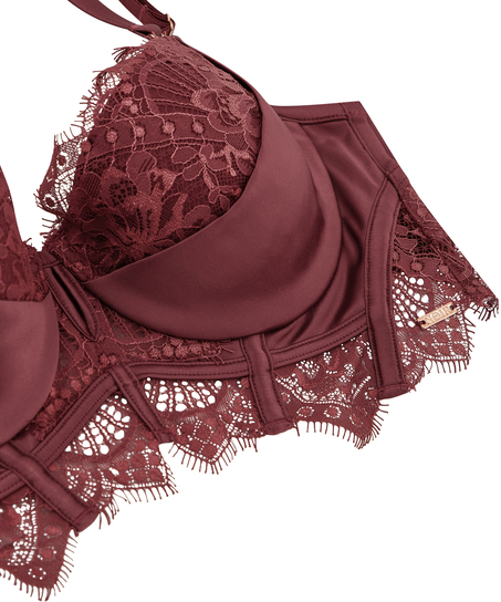 Vorgeformter Longline-Bügel-BH Zoe, Rot