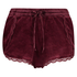 Shorts Velours Lace, Rot