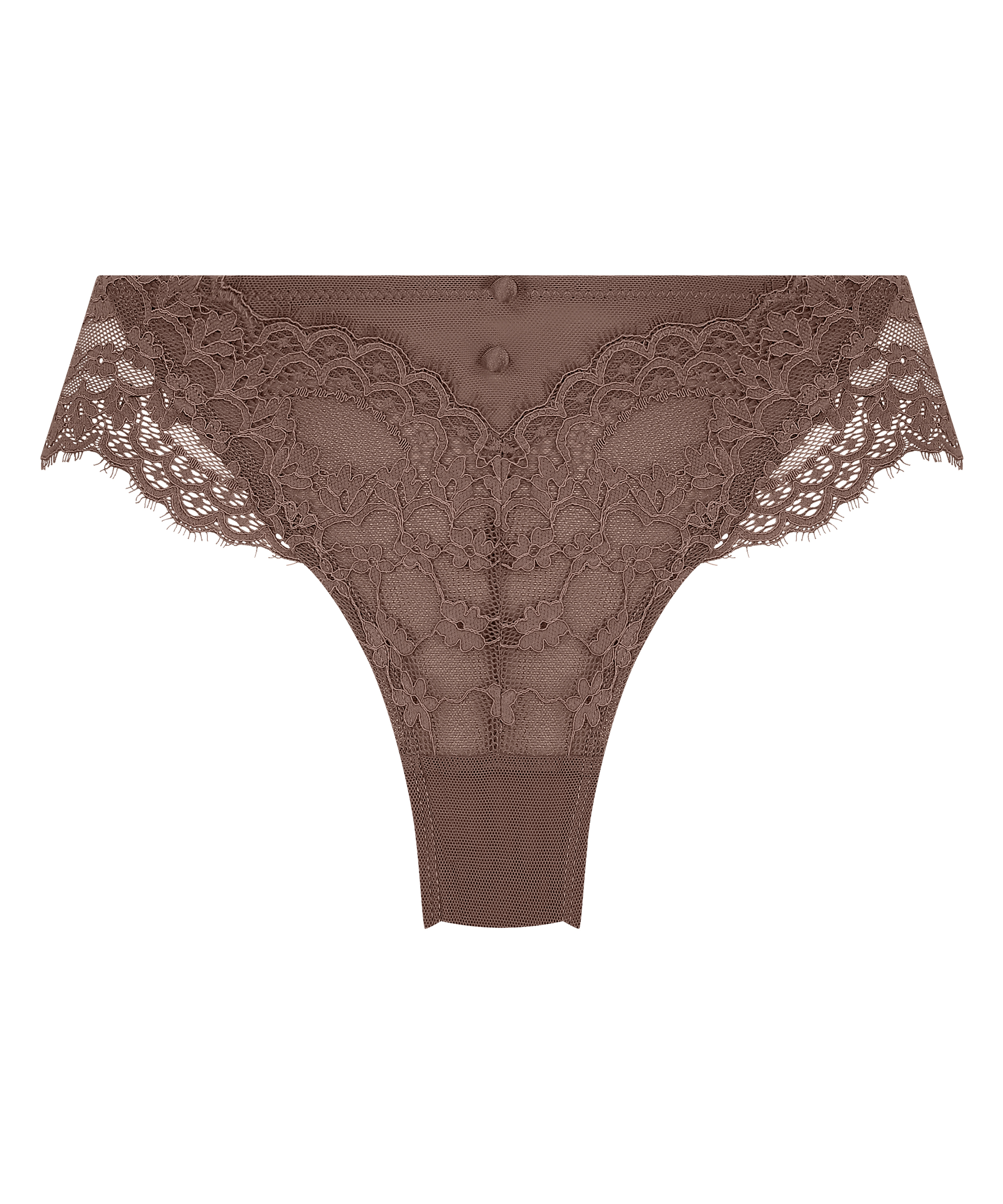 Slip brésilien Daisy, Marron, main