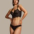 Soutien-gorge non-rembourré à armatures préformé longline Jamie, Noir