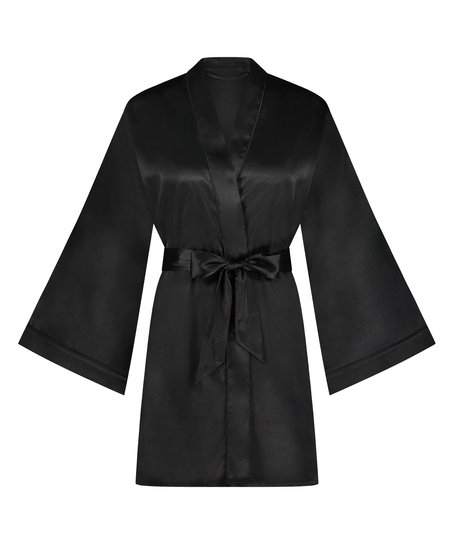 Kimono Satin, Schwarz